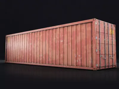 Shipping Container- High quality 3D model