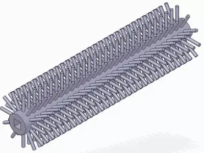 Cleaner Brush for Conveyor 3D model