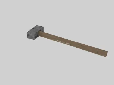 Soviet hammer Free low-poly 3D model