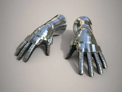 HIE Game Ready Hand Armor D180423 3D model