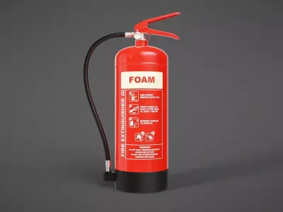 Foam Fire Extinguisher 3D model purchase