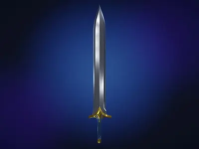 BF Sword -Game-Ready- Low-poly 3D model