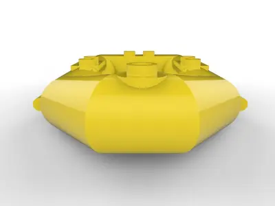 Lego Boat Inflatable Free 3D model