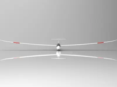 Glider Airplane 3D model