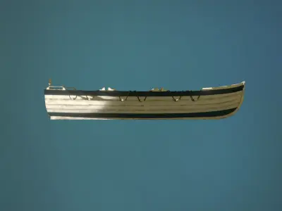 Small Boat 3D Asset  Low-poly 3D model