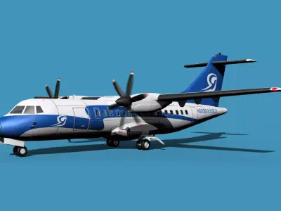 ATR-42-320 Aerogaviota 3D model