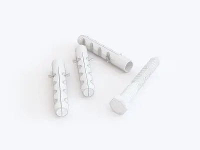 Dowel screw 3D model