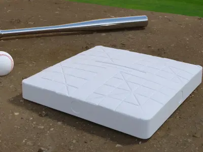 Baseball Base 15inch 3D model
