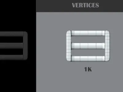 BUCKLES Low-poly 3D model