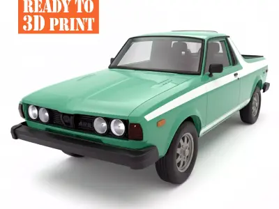Brat 1981 vehicle STL pickup truck scale Car   3D print model