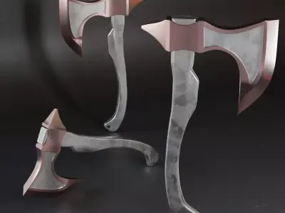 Mk Axe Lowpoly 001 Free 3D model