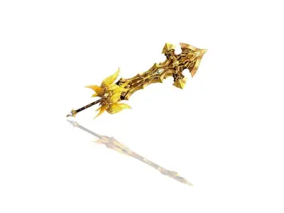 Sacred Heaven Greatsword Low-poly 3D model