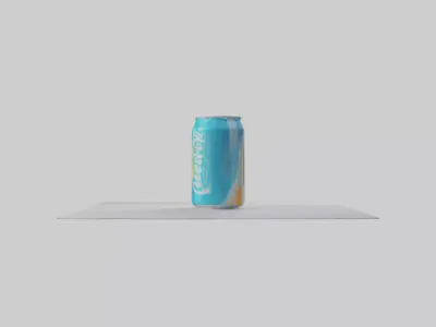 Energy soda model Low-poly 3D model