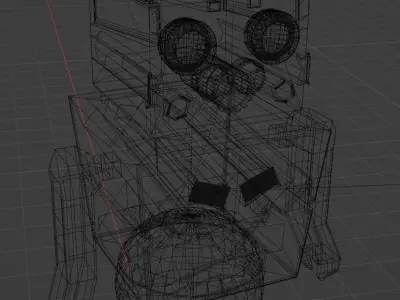 Scifi robot star wars like 3D model