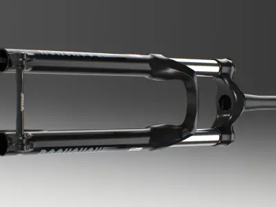 Front suspension Fork Low-poly 3D model