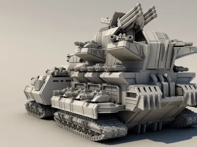 Legendary tank  3D print model