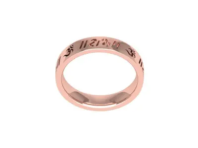 Wedding Ring  3D print model 96