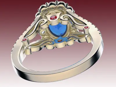 Ring Engagment Lily 3D print model