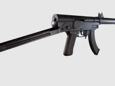 Type 64 SMG Low-poly 3D model