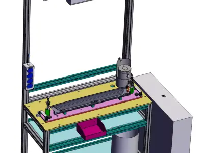 Skylight OFFLINE sunshade shaft pre-installation station 3D model