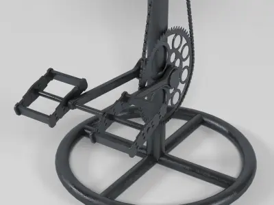Industrial Barstool 2 3D model