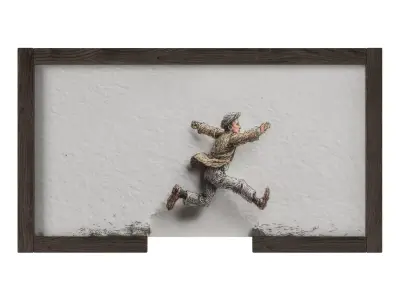 Illustrated wall art frame - Part 6 3D model