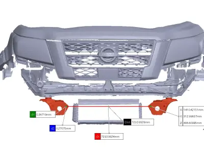 3D SCANNING REAL SCALE NISSAN NP300 2024 3D model