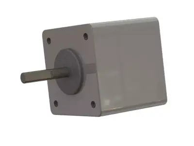 Industrial Precision NEMA 17 Stepper Motor - High Detail CAD 3D print model