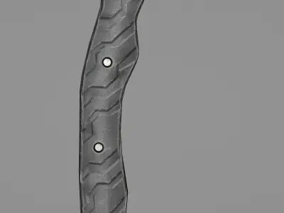 Tactical Axe - Game Model - Five Types Of Textures  Low-poly 3D model