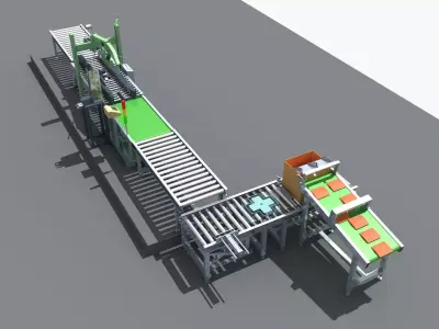  Industrial Equipment 24 - Packing Weighing and Sealing  3D model