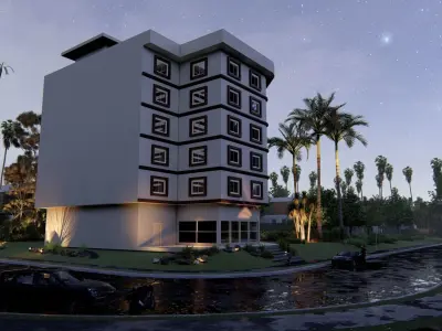  Building  Low-poly 3D model
