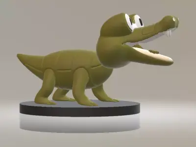 3D Crocodile Toy 3d printable model 3D print model