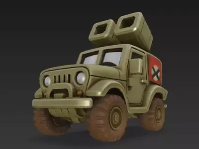 Metal Slug Jeep 3D print model