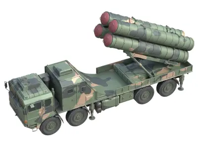 HQ 22 Air Defense Missile Low-poly 3D model