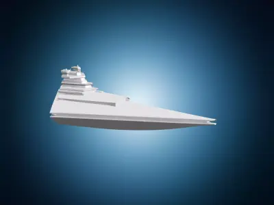 Star Destroyer 3D Print Model 3D print model