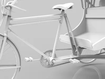 Rickshaw Banglai Rickshaw 3D model