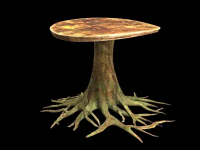 table roots 3D model