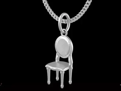 Chair pendant charms - one inch pendant 3D print model purchase