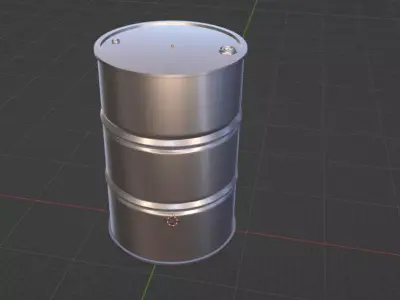 Metal Drum Barrel 1-35 scale Free 3D print model
