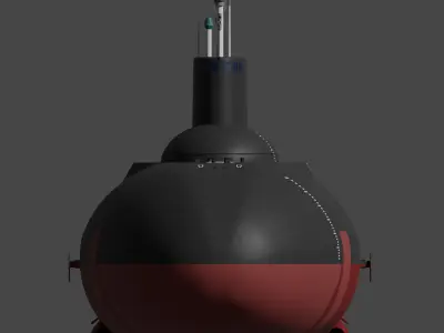 Typhoon-Class Submarine 3D model purchase