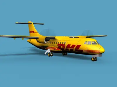 ATR  ATR-42-500 DHL Cargo 3D model
