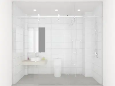 wc Bathrooom Free 3D model
