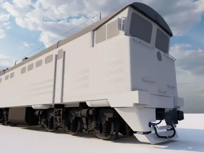 2TE10M diesel locomotive Free 3D model