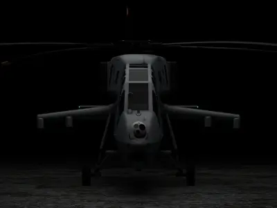 HAL LCH Prachand Millitary Attack Helicopter 3D model