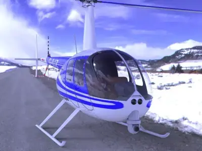 News Helicopter 3D model by VanishingPoint