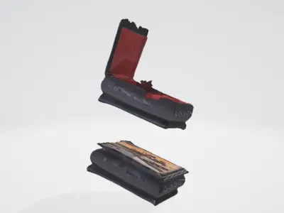 Elegant Jewelry Box 3D Asset 3D model