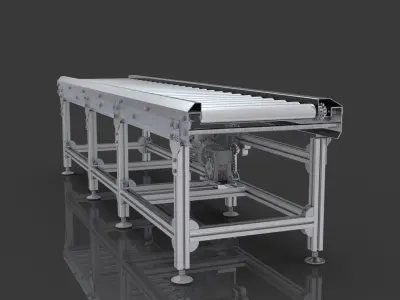 Roller Conveyor 3D model get