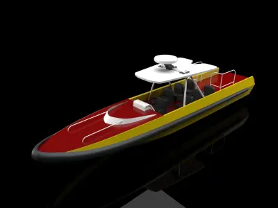 interceptor boat 3D print model