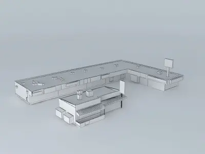 Mini Mall Free 3D model