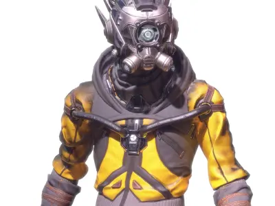 Cyborg Character 3D model